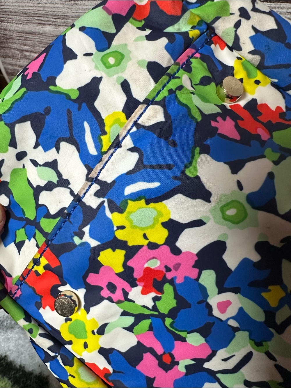 Kate Spade New York Nylon Navy Floral Full Bloom Drawstring Tote
Handbag purse - Picture 7 of 16